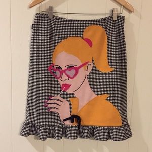 SOLD Rare Vintage Moschino Jeans Skirt ruffle